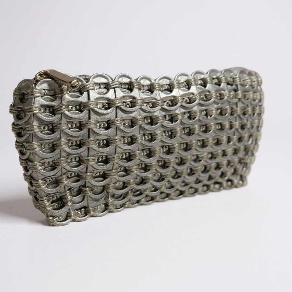 Escama Studio Silver Chica Rosa Clutch NWOT